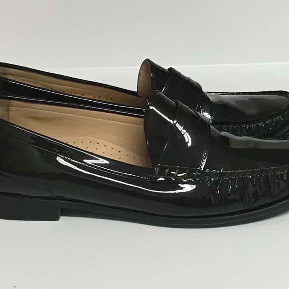 Cole Haan Brown Air Patent Leather Penny Loafer Shoe - Picture 6 of 9